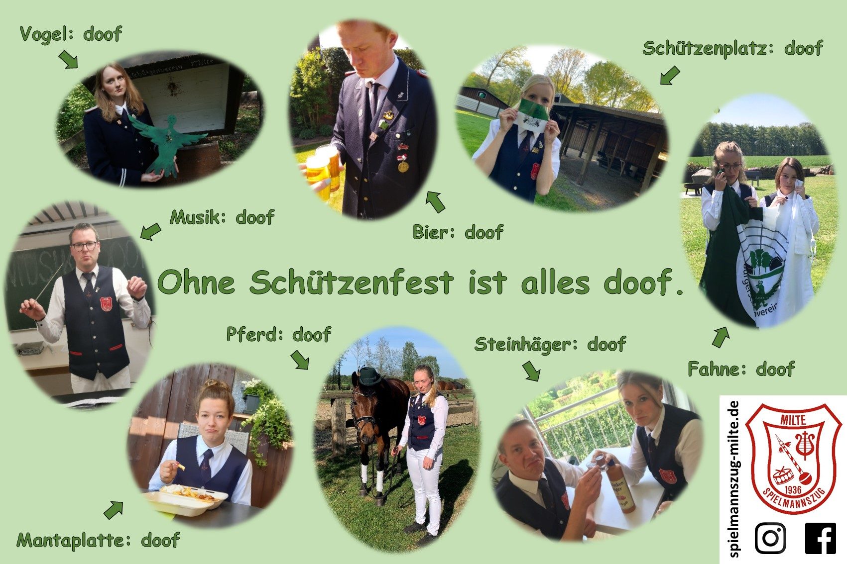 Ohne Schützenfest in Milte ist alles doof….