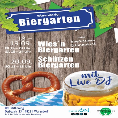 Warendorfer Biergarten vom 18. &#8211; 20. September 2020