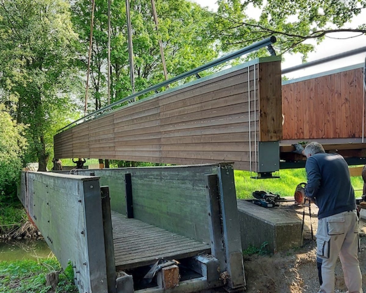Reitwegbrücke über den Axtbach in Vohren ist fertig