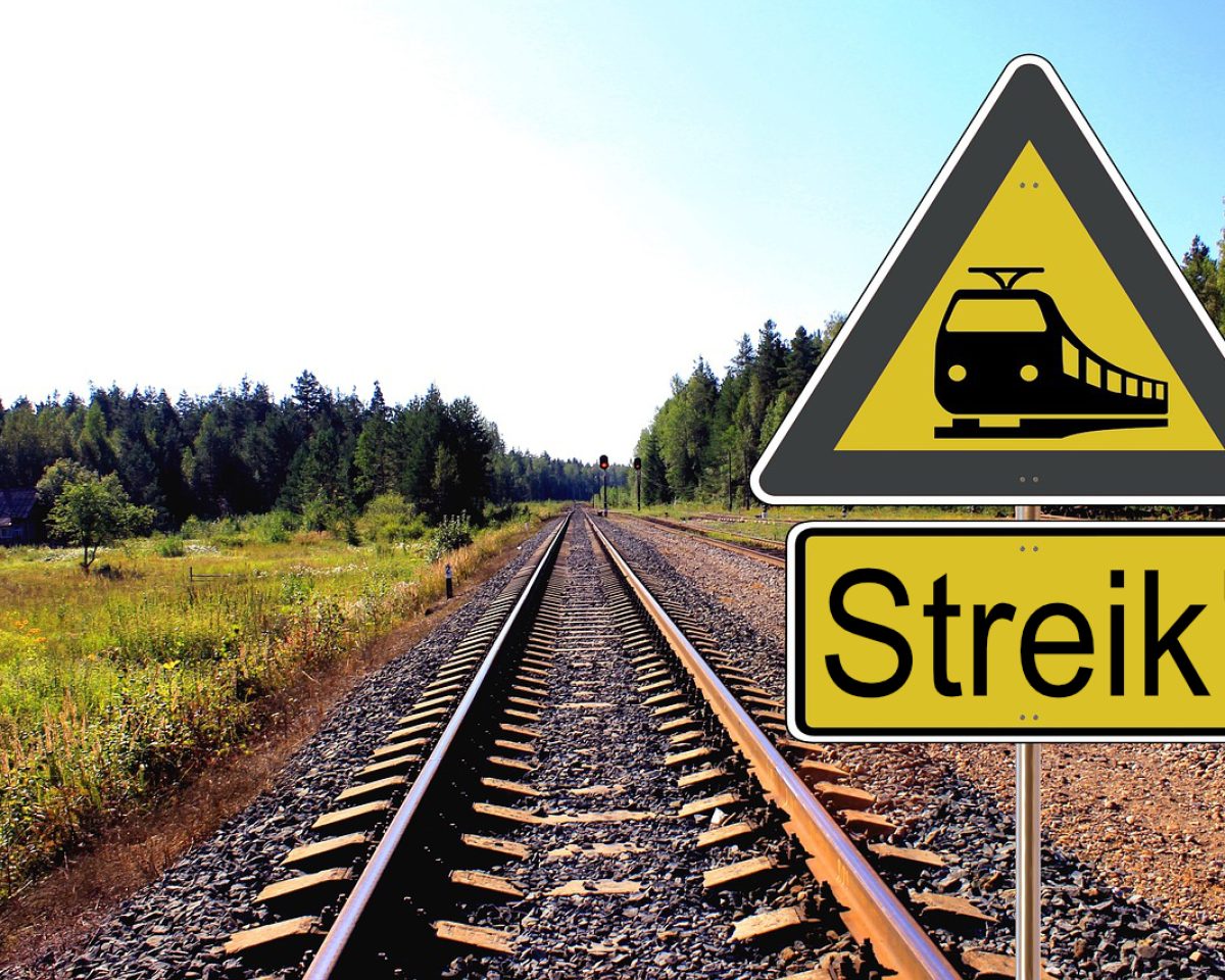 Bahnstreik am Montag