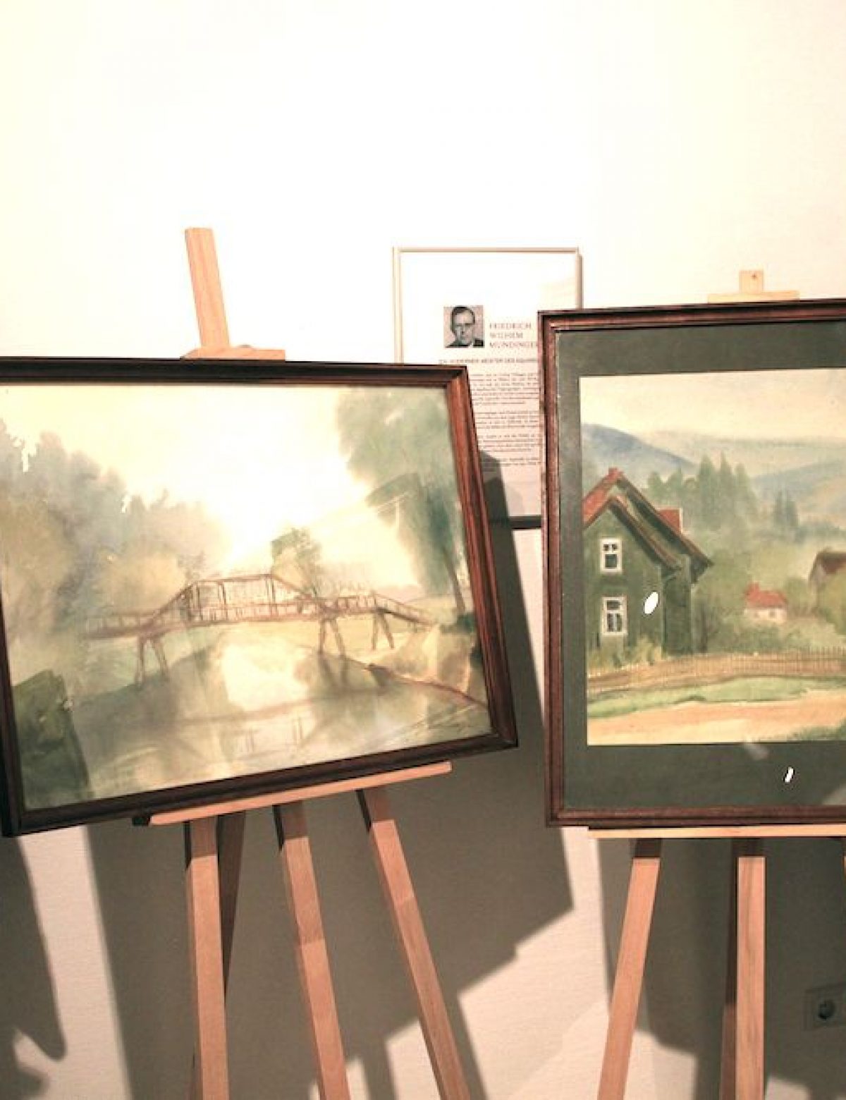 Mundinger-Aquarelle vom Bauernhof – Zwei Bilder ergänzen die Ausstellung bei Ebbers