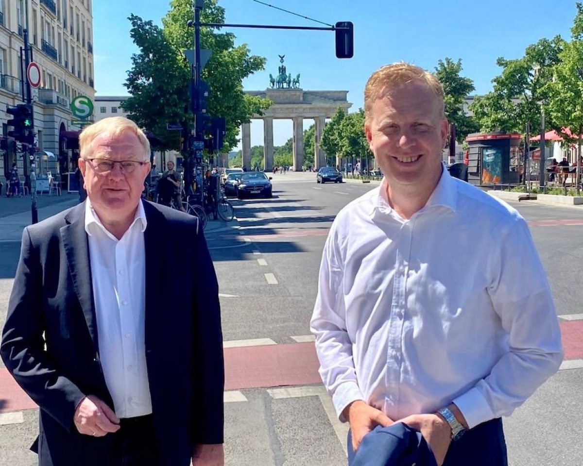 CDU-Bundestagskandidat Henning Rehbaum zu Gast bei Reinhold Sendker MdB in Berlin – Intensiver Austausch zu Wasserstoffförderung