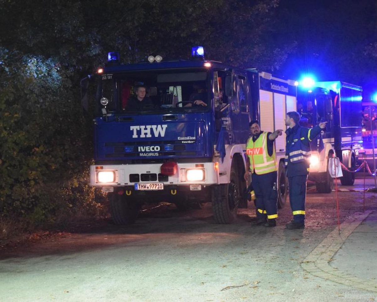 Einsatzübung des Technisches Hilfswerks (THW) Ortsverband Warendorf in Telgte
