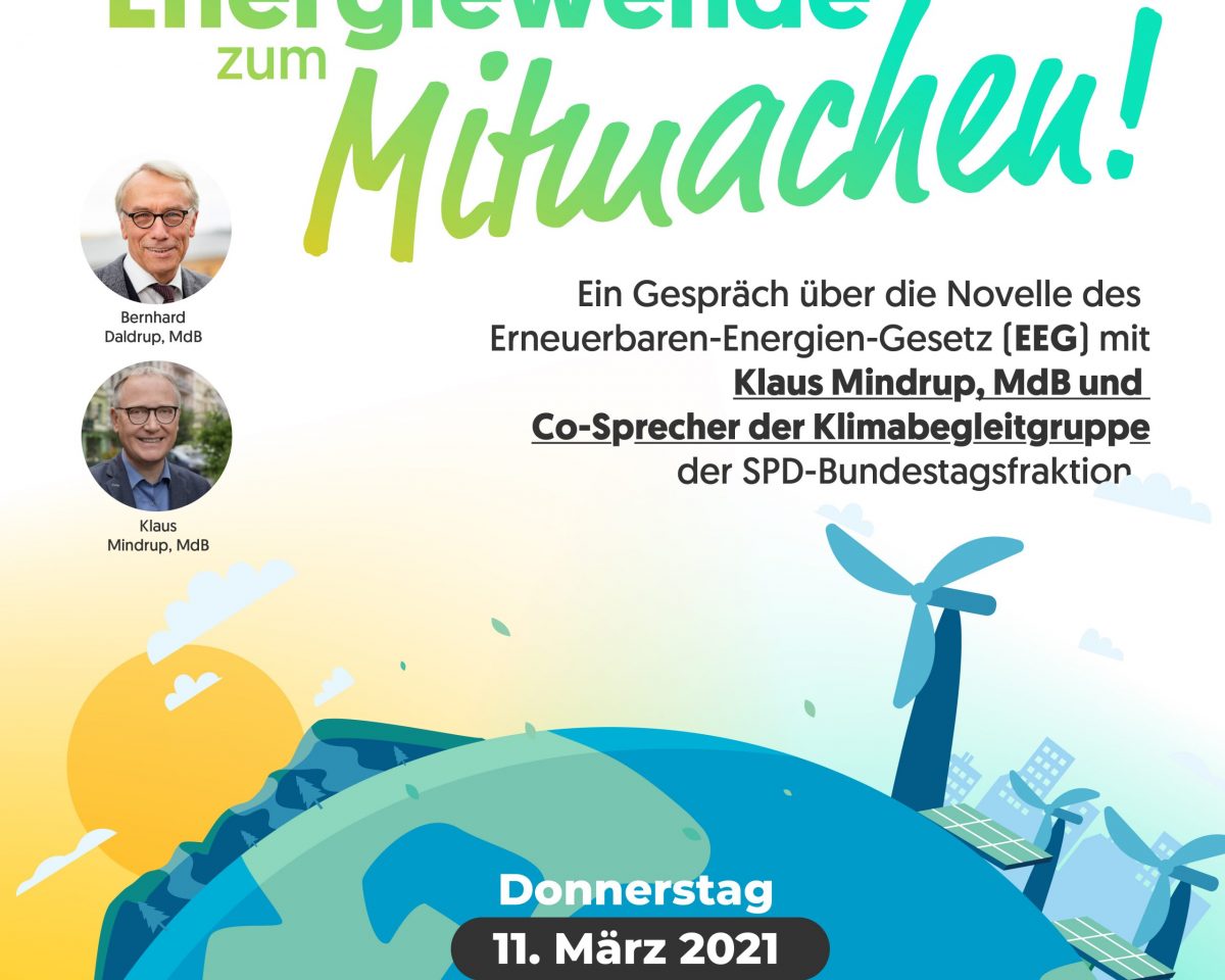 Energiewende zum Mitmachen – Jetzt digital mit der SPD ins Gespräch kommen!