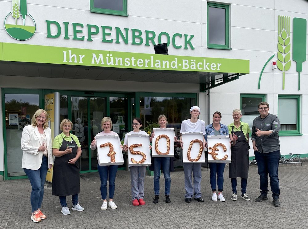 Bäckerei Diepenbrock spendet an die Frauenhäuser in Warendorf und Münster