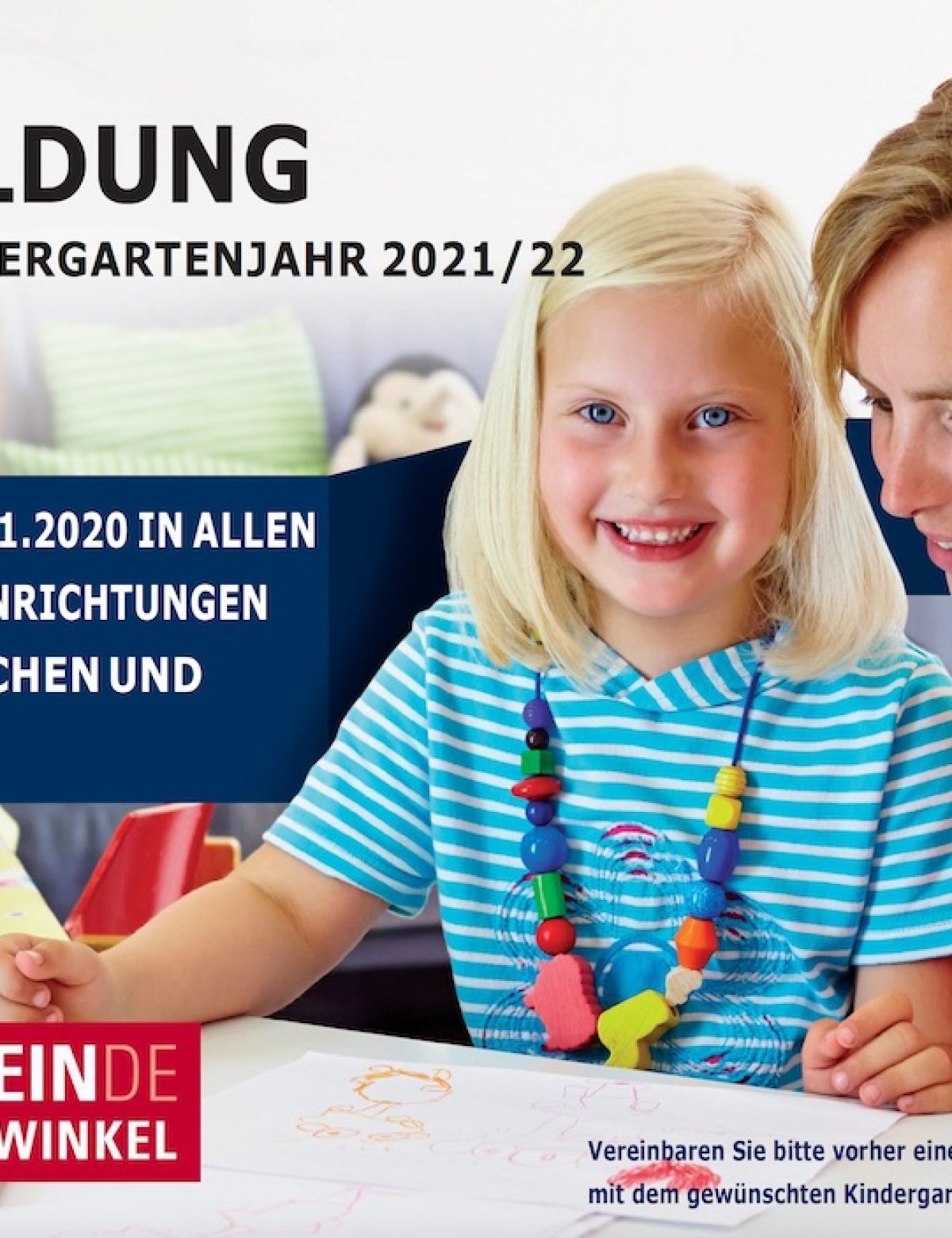 Anmeldungen zu Kindergartenjahr 2021/2022 in Everswinkel und Alverskirchen