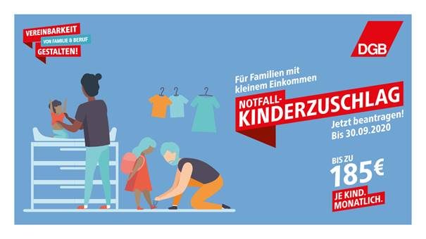 Notfall-Kinderzuschlag – jetzt bis Ende September beantragen!