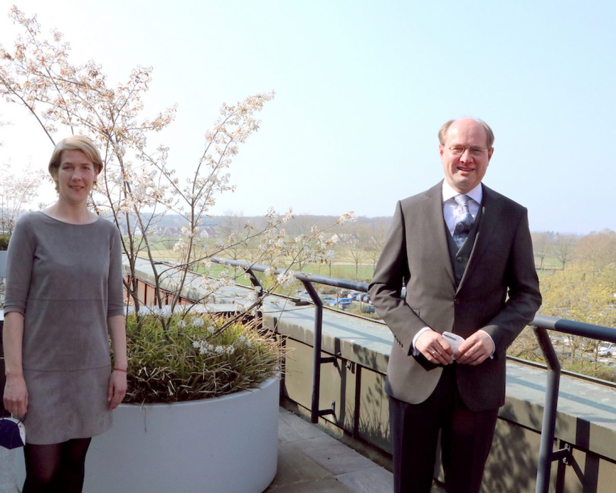 Bürgermeisterin Katrin Reuscher auf Antrittsbesuch bei Landrat Dr. Olaf Gericke