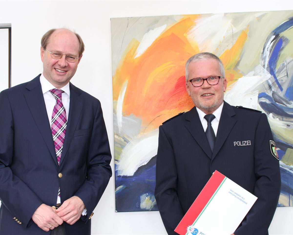Landrat verabschiedet Polizisten in den Ruhestand