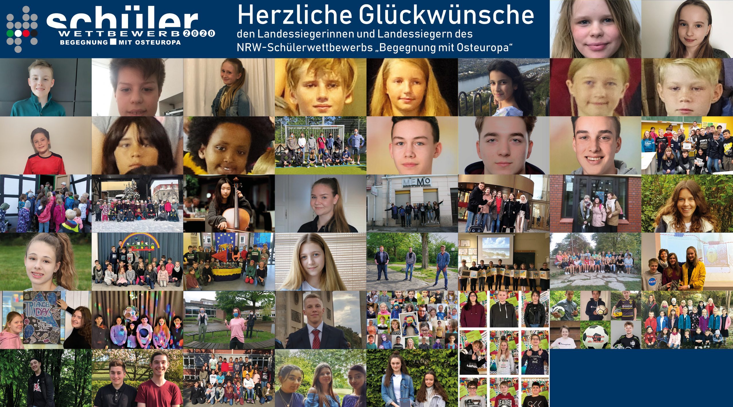 Die „Gesamtschule Ennigerloh-Neubeckum“ aus Ennigerloh wurde 2 x als Landessieger im 67. NRW-Wettbewerb „Begegnung mit Osteuropa“ ausgezeichnet