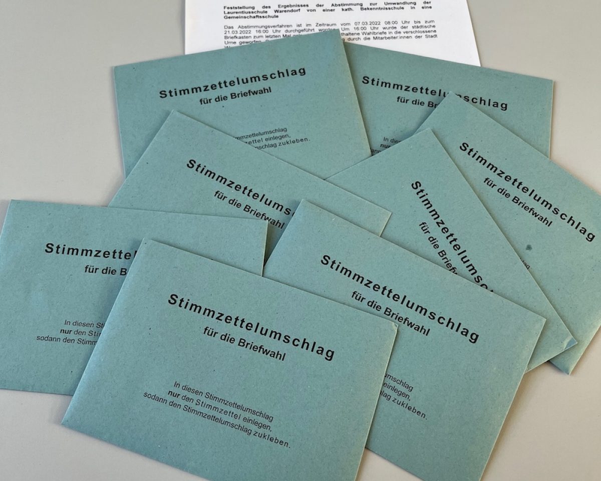 Abstimmung zur Umwandlung der Laurentiusschule Warendorf abgeschlossen