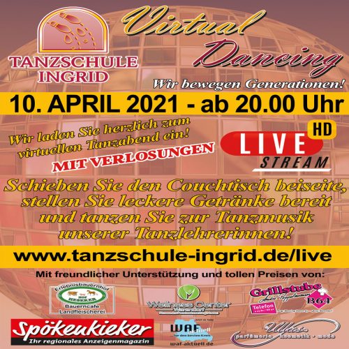 &#8220;Virtual Dancing&#8221; LIVE aus der ADTV Tanzschule Ingrid