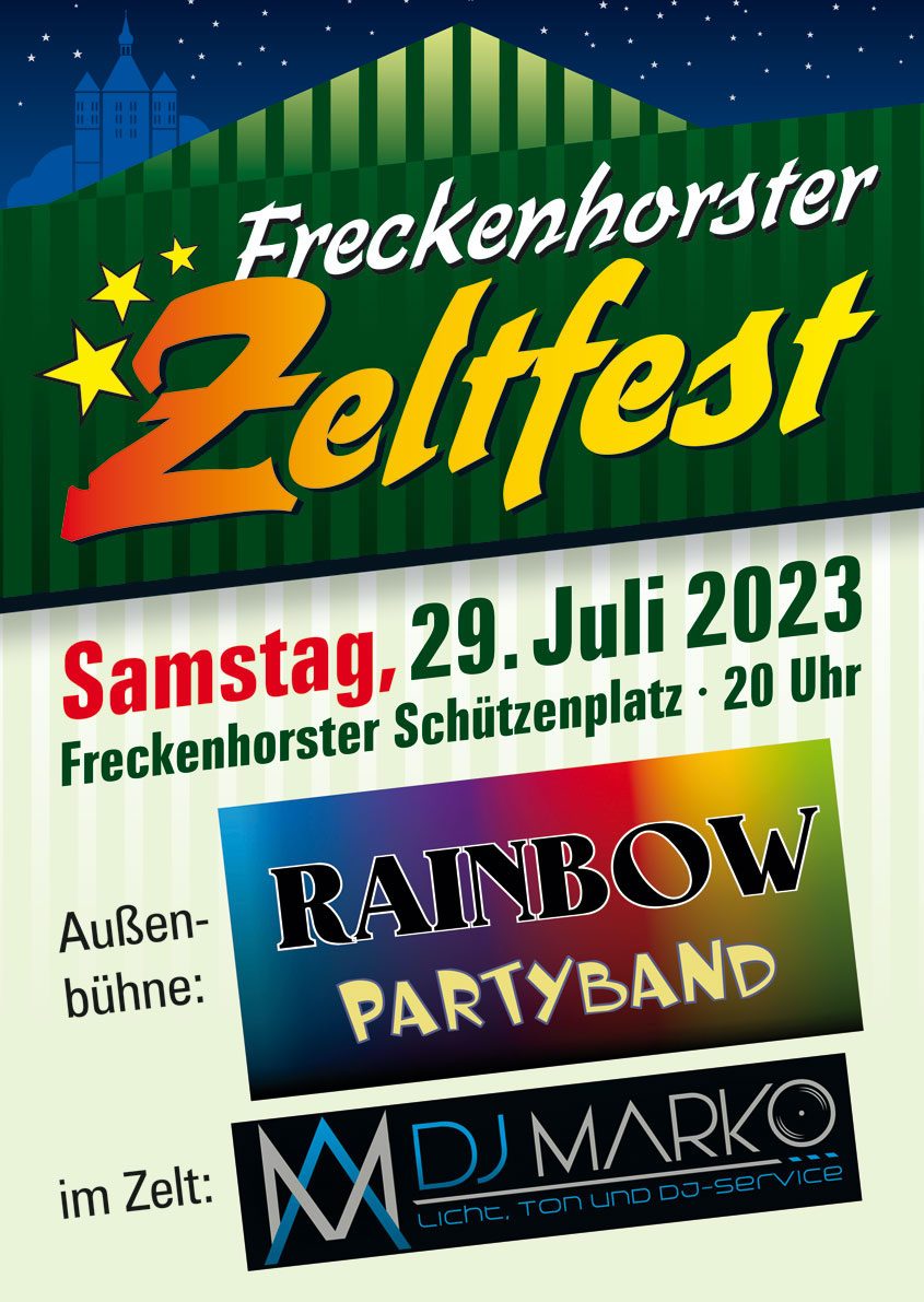 32. Freckenhorster Zeltfest am 29. Juli