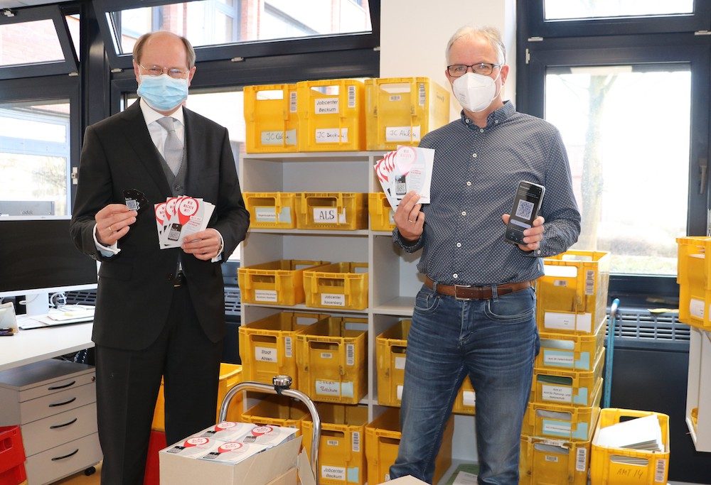 Luca-App: Schlüsselanhänger bald in den Rathäusern verfügbar